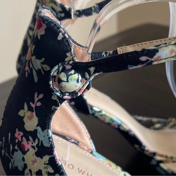 Who What Wear Floral Satin Stiletto Heels - Picture 8 of 9